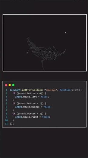 Coding a Procedural Lizard Animation in JavaScript! 🦎💻 #shorts