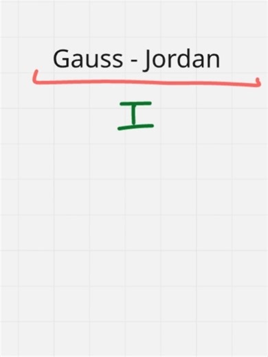 Método Gauss-Jordan: Matrices Escalonadas | #álgebra #número #matriz #elemento #cálculo #fila #suma #teorema #variables #pi #euler #exponente #cociente #stirling #multiplicación #división #factorial #ejemplo #aplicacione