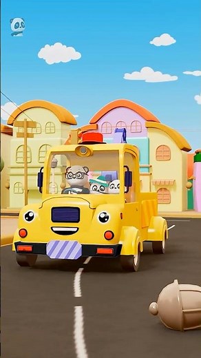 Wheels on the Tow Truck #vehicle #baby #cartoon #ytshorts #learningvideos