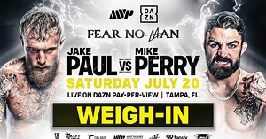 Jake Paul vs. Mike Perry Ceremonial Weigh-In Video