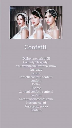MiSaMo (Twice) Confetti - Song Lyrics