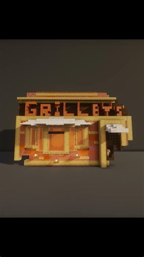 Grillbys Undertale - build animation: Minecraft building, Undertale