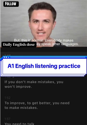 A1 English Listening Practice – Daily English Dose