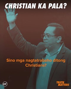 Kapag nalalaman ba ng tao na Kristiyano ka, nagugulat ba sila? Madali lang tawagin ang sarili mo na Kristiyano. Maaari ding madaling aralin ang Kanyang Salita. Ngunit ano nga ba ang makakapagpatunay na ikaw ay nagmamahal sa Diyos? --- This video is a portion of last Sunday's message entitled, "Study Apply and Teach the Bible". A full version of the service will be available on our Youtube channel and website on Monday. | Christ's Commission Fellowship
