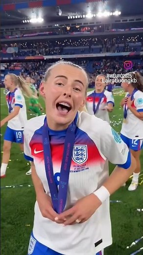 chloe kelly "the first time. was so nice we had to do it twice " champion of Euro 2025 #women#euro