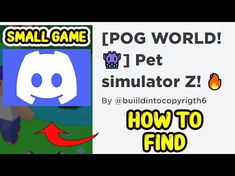 Pet Sim Z - How to Get Discord Game Link