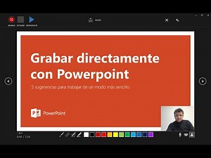 🎥🔴Cómo CREAR DIRECTAMENTE UN VIDEO desde PowerPoint con audio y webcam