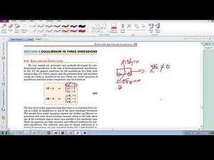 Chap 3.4- Equilibrium conditions (three dimensions) (a): Equilibrium in three dimensions
