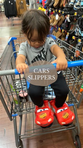 Ciara | Toddler, Travel, Lifestyle on Instagram: "Being a Cars mom is so fun 沈⚡️✨ We spotted these Cars slippers at Walmart today! Along with a ton of other cute character finds   on my LTK! #cars #carspixar #pixarcars #carstoddler #disney #disneybaby #carsfinds #disneyfinds #toddlerfinds #kidsfinds #carskid Lightning McQueen Slippers Cars Slippers Pixar Cars Finds Disney Finds"