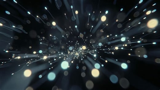 Particles, Light, Glow. Free Stock Video