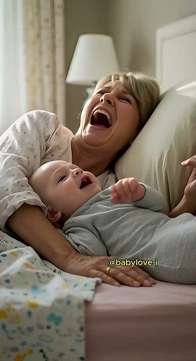 Contagious Morning Yawn Train! Baby Wakes Up Laughing 😂