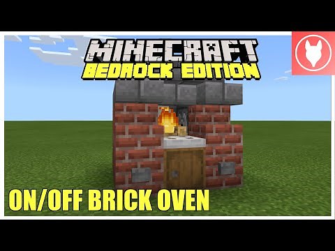 Minecraft Bedrock - ON/OFF BRICK OVEN TUTORIAL [CAMPFIRE] (Xbox/PS4/MCPE/Windows 10/Switch)