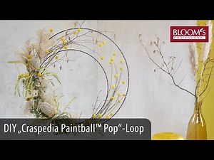 DIY-Loop mit „Craspedia Paintball™ Pop“ | Trendwochen 2021 | Floral Design | BLOOM's Floristik