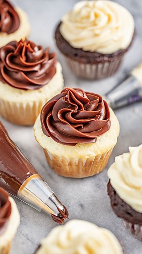 Sweetened Condensed Milk Frosting is a simple and easy way to make a creamy sweet frosting for all your favorite desserts! Whether you are making chocolate or vanilla frosting, it only takes 3 ingredients! https://thestayathomechef.com/sweetened-condensed-milk-frosting/ | The Stay At Home Chef
