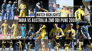 19K views · 494 reactions | India Vs Australia 2nd Odi Pune 2001 Highlights #INDvAUS | Cricket Hub | Facebook