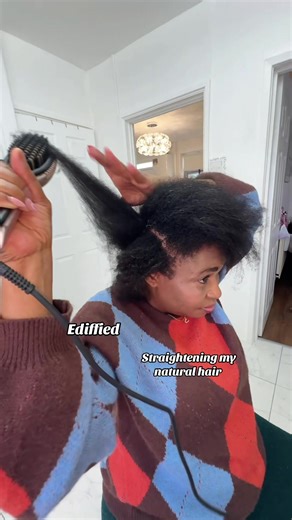 Straightening My Natural Hair: Tips and Routine