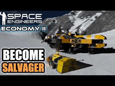 NEW SALVAGE GAMEPLAY IN SPACE ENGINEERS ECONOMY II UPDATE