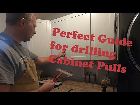 Perfect Drill Guide for installing Cabinet Pulls and Drawer Handles -- Very Easy and Fast