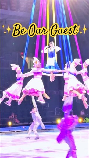 Be Our Guest in the Air | Belle Aerial Silks Disney On Ice ✨