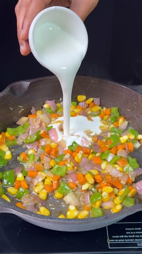 Instant creamy White sauce Pasta 🍝😋 #asmr #pastalover #shorts #asmrcooking #instantrecipe