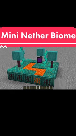 Exploring the Mini Nether Biome in Minecraft