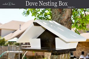 Modern Birdhouse Dove Nest, Handmade Dove Nesting Shelf, Nesting Bird Shelf, Minimalist Modern Design for Chic Birdlovers. - Etsy