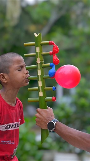 Six Colourfull Balloone Popping Creative Bamboo art Idea #Diy #Craft #Bambooart