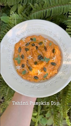 Creamy Tahini Pumpkin Dip | Easy Pumpkin Dip Recipe