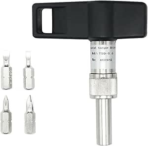 SHAHE Fixed Torque Screwdriver With 4 Pieces Batch Head Torque Meter Hand Tools 3N.m