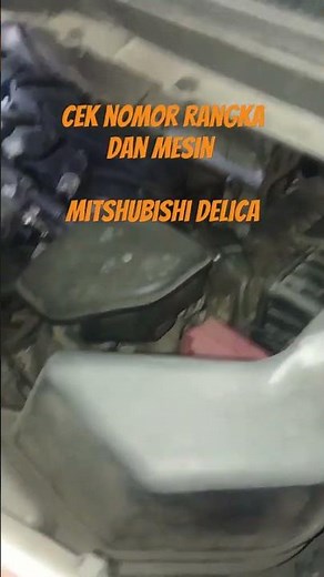 cara cek nomor rangka dan mesin mitsubishi delica ..ternyata gampang guys #mobilsecond #mobilbekas