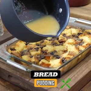 163K views · 2.3K reactions | Bread Pudding Recipe With Brown Sugar & Raisins | Food Pop | Facebook