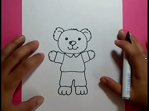 Como dibujar un oso de peluche paso a paso 18 | How to draw a teddy bear 18