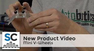 Create more compact linear motion assemblies (with fewer parts) with our new Minis! https://www.servocity.com/mini-v-wheels | ServoCity.com