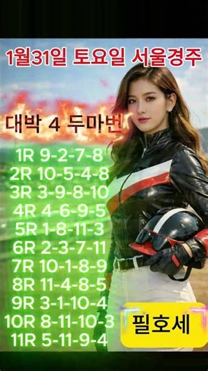 1월 31일 토요일 서울대박 마번 공개!!!윤택경마,경마예상🏀경마🏐이종현경마🥎오세현경마⚾쓰나미경마⚽클파경마🎯강백호경마🚩선동렬경마🏀선동열경마💰별대박경마🥇조찬훈경마🔴박수홍경마🔵오세현