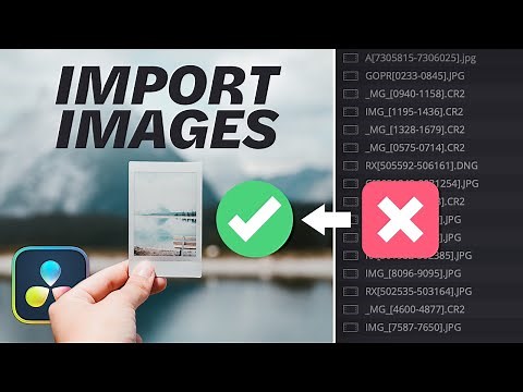 How to Import INDIVIDUAL IMAGES in DaVinci Resolve 17 (NO video clips)