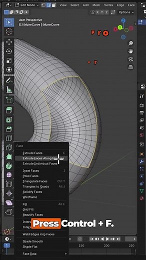 Blender Quick Tip: Fill Gaps Fast (Grid Fill) #blendertips #blender3d