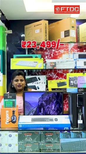 FULL PC SETUP UNDER ₹24,000 😱🔥 FREE GIFTS INCLUDED 🎁 #trending #shorts #reels #computer