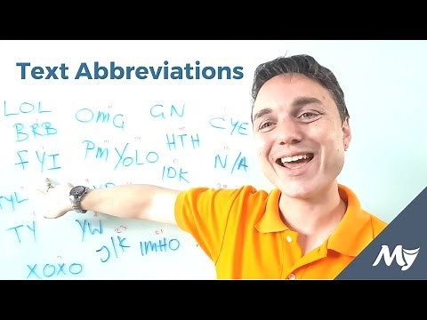 Text Abbreviations and their meanings