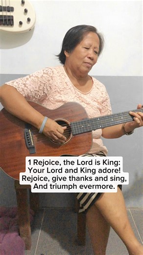 Rejoice the Lord is king-Charles Wesley. #hymns #hymnlover #instrumentalhymns #gospelchorus #reelsfypシ #reelsviralシ | Mater Grace Varela Guitar