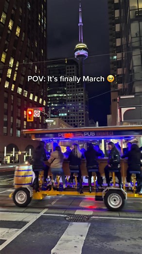 📣 Toronto, something epic is rolling back into the city this spring! 🚴‍♂️🍻 The season for Pedal Pub Toronto kicks off March 19th! 🔥 Pedal with friends through downtown, hit some of the city’s best bars, and make memories on wheels. 🚲🎶 👉 Tap the link to book: https://www.pedalpub.com/toronto-on/ Who’s ready to ride? 🙌 ##Toronto##TOevents##PedalPub##PartyBike##todotoronto