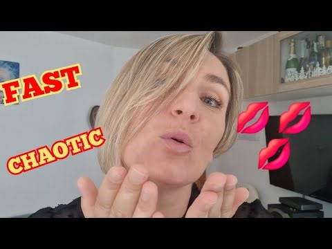 💋 ASMR FAST AGGRESSIVE KISSES 💥 Chaotic Mouth Sounds & Hand Movements for TINGLES! #asmr