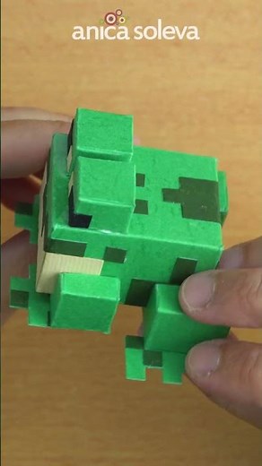 DIY Minecraft Frog From Scratch 🐸 | #shorts