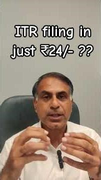 ITR filing in just ₹24/- ??