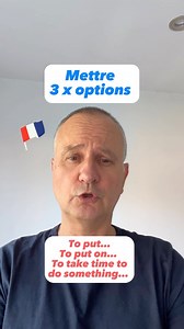 Le verbe mettre = 3 options en français / 3 portions in French / to put / to put on / to take time to do something / et toi tu peux utiliser le verbe mettre en français ? And you can you use the verb mettre in French ? Dis-moi dans les commentaires / tell me in the comments 😀🇫🇷👍 à plus 👋 #frenchtuitionwithgilles #frenchtutor #frenchtutoring #frenchtutorials #frenchlessons #frenchlesson #frenchlessonsonline #intermediatefrench #frenchforbeginners #frenchlearners #frenchlearner #frenchlearnin