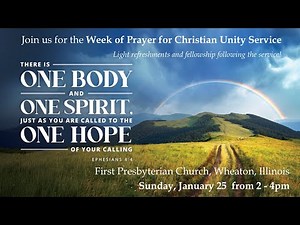 Week of Prayer for Christian Unity Service - January 25, 2026
