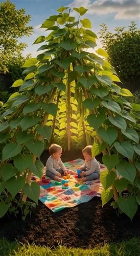 Growing a Bean Teepee for Kids! 🍃