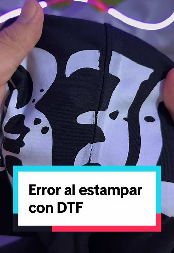 Evita el error al estampar con DTF