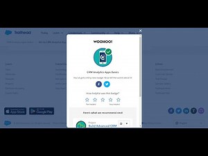 Mastering CRM Analytics Apps Basics in Trailhead Salesforce
