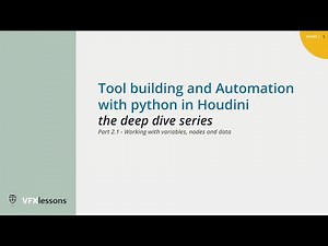 Python in Houdini - part 2.1 Variables, Nodes and Data