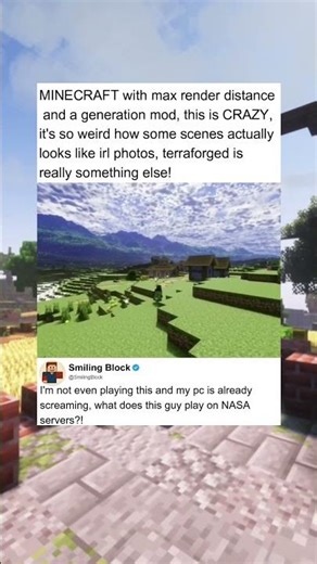 MAX render distance?! #minecraft